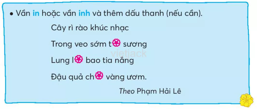 Tiếng Việt lớp 2 Bài 2: Đầm sen trang 29, 30, 31, 32, 33 - Chân trời Bai 2 Dam Sen 4