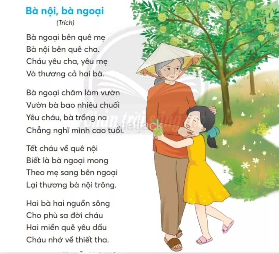 Tiếng Việt lớp 2 Bài 3: Bà nội, bà ngoại trang 66, 67, 68 - Chân trời Bai 3 Ba Noi Ba Ngoai 2