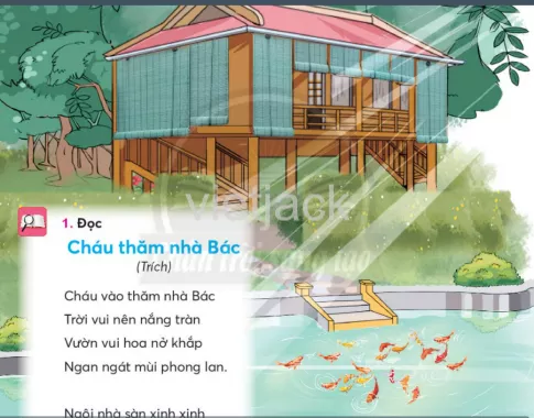 Tiếng Việt lớp 2 Bài 3: Cháu thăm nhà Bác trang 90, 91, 92 - Chân trời Bai 3 Chau Tham Nha Bac 1