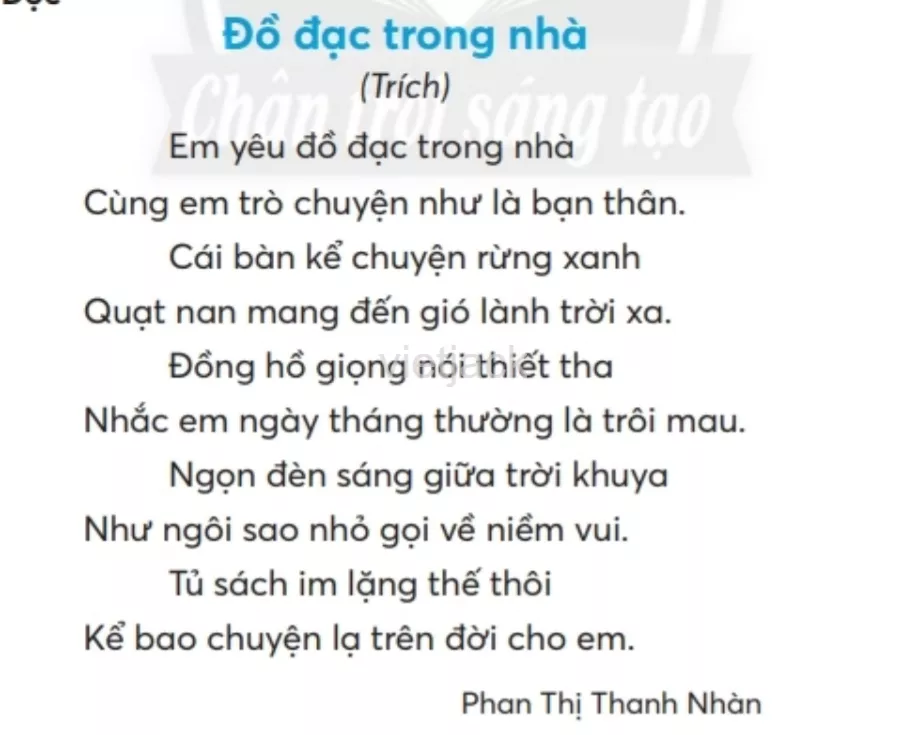 Tiếng Việt lớp 2 Bài 3: Đồ đạc trong nhà trang 90, 91, 92 - Chân trời Bai 3 Do Dac Trong Nha 1