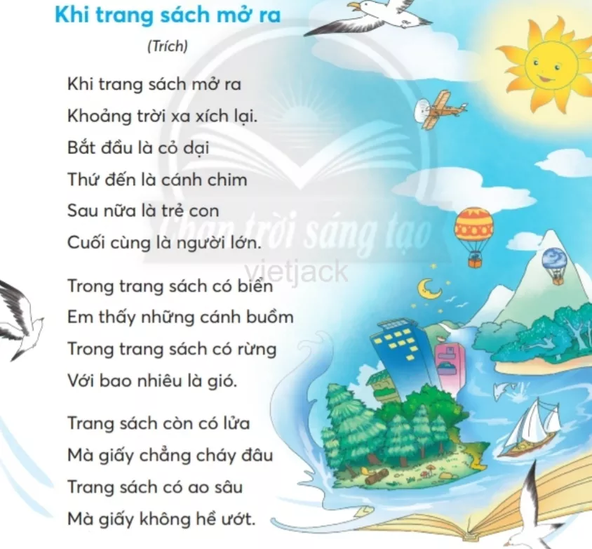 Tiếng Việt lớp 2 Bài 3: Khi trang sách mở ra trang 122, 123, 124 - Chân trời Bai 3 Khi Trang Sach Mo Ra 2