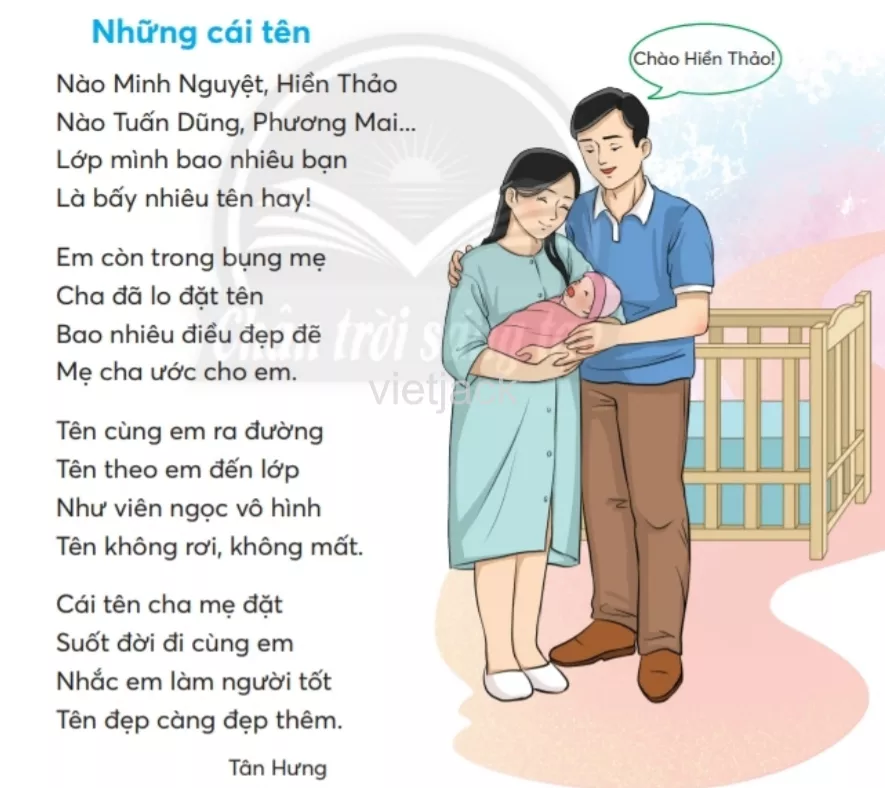 Tiếng Việt lớp 2 Bài 3: Những cái tên trang 34, 35, 36 - Chân trời Bai 3 Nhung Cai Ten 2