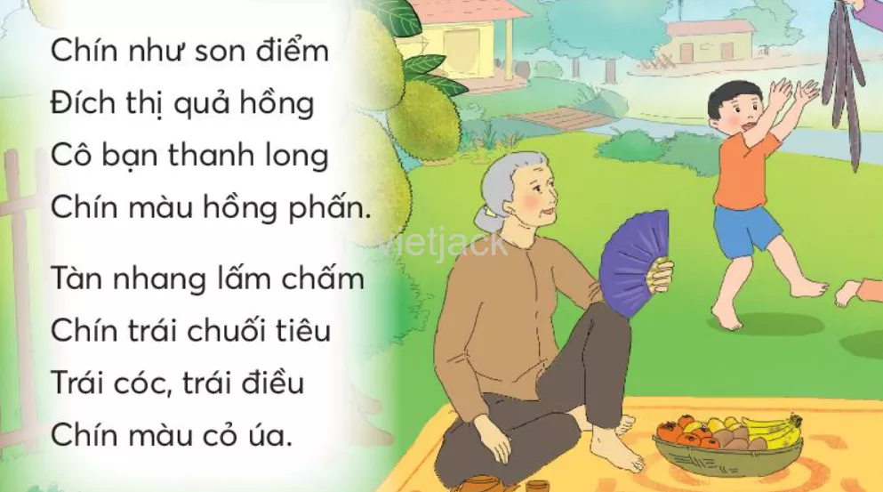 Tiếng Việt lớp 2 Bài 3: Trái chín trang 50, 51, 52 - Chân trời Bai 3 Trai Chin 2