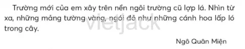 Tiếng Việt lớp 2 Bài 3: Yêu lắm trường ơi trang 106, 107, 108 - Chân trời Bai 3 Yeu Lam Truong Oi 4