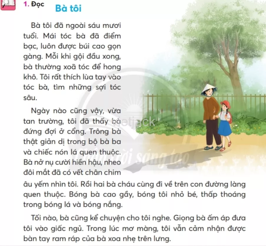 Tiếng Việt lớp 2 Bài 4: Bà tôi trang 69, 70, 71, 72, 73 - Chân trời Bai 4 Ba Toi 2