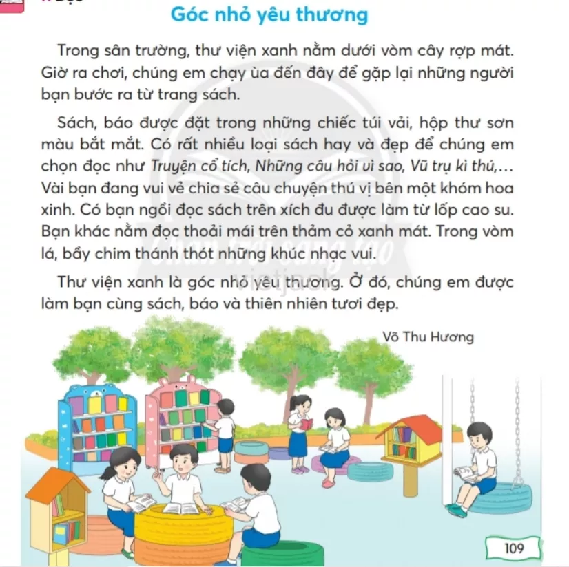 Tiếng Việt lớp 2 Bài 4: Góc nhỏ yêu thương trang 109, 110, 111, 112, 113 - Chân trời Bai 4 Goc Nho Yeu Thuong 2
