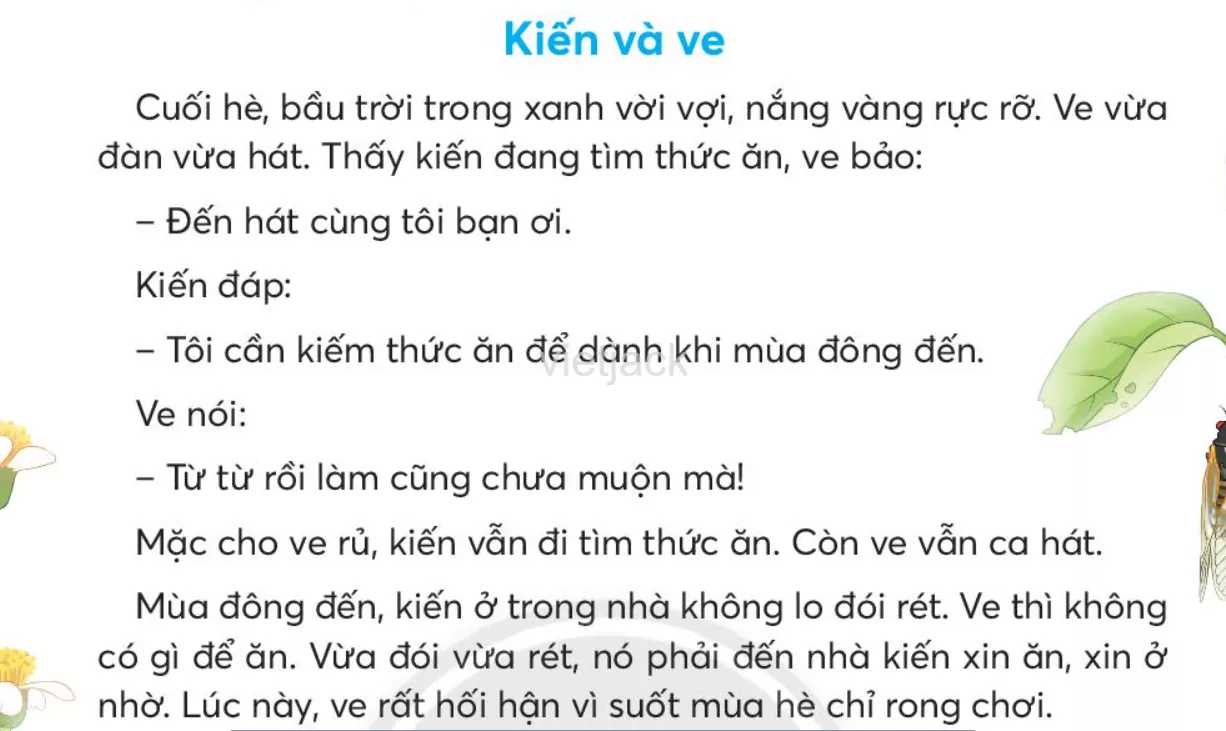 Tiếng Việt lớp 2 Đánh giá cuối học kì 2 trang 143, 144, 145, 146 - Chân trời Danh Gia Cuoi Hoc Ki 2 9