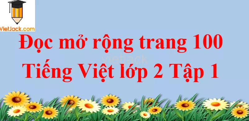 Đọc mở rộng trang 100 Tiếng Việt lớp 2 Tập 1 Doc Mo Rong Trang 100