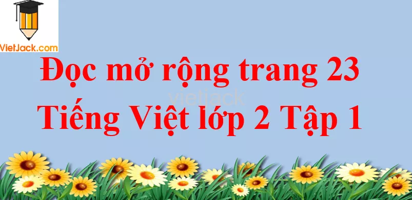Đọc mở rộng trang 23 Tiếng Việt lớp 2 Tập 1 Doc Mo Rong Trang 23