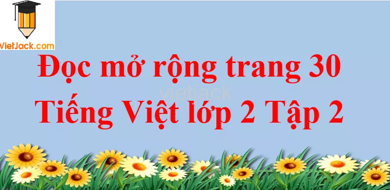 Đọc mở rộng trang 30 Tiếng Việt lớp 2 Tập 2 Doc Mo Rong Trang 30 Tap 2