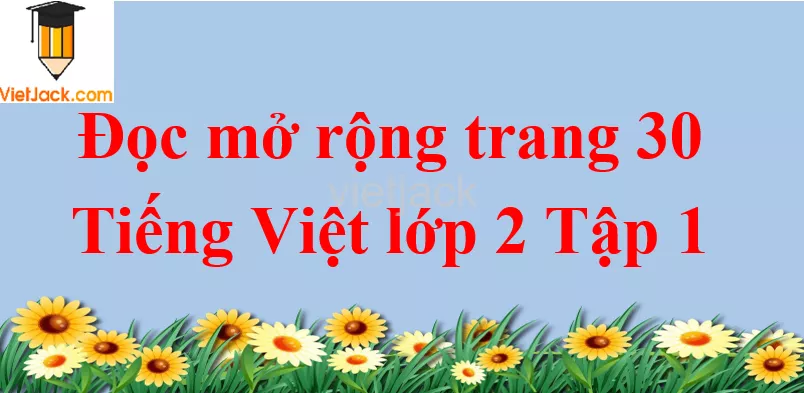 Đọc mở rộng trang 30 Tiếng Việt lớp 2 Tập 1 Doc Mo Rong Trang 30