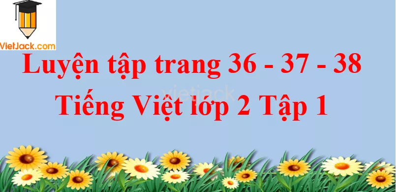 Luyện tập trang 36 - 37 - 38 Tiếng Việt lớp 2 Tập 1 Luyen Tap Trang 36 37 38