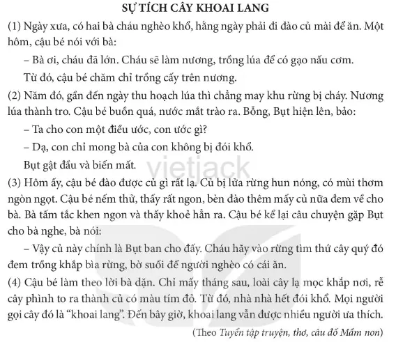 Kể chuyện Sự tích cây khoai lang trang 33 Noi Va Nghe Ke Chuyen Su Tich Cay Khoai Lang Trang 33 38648