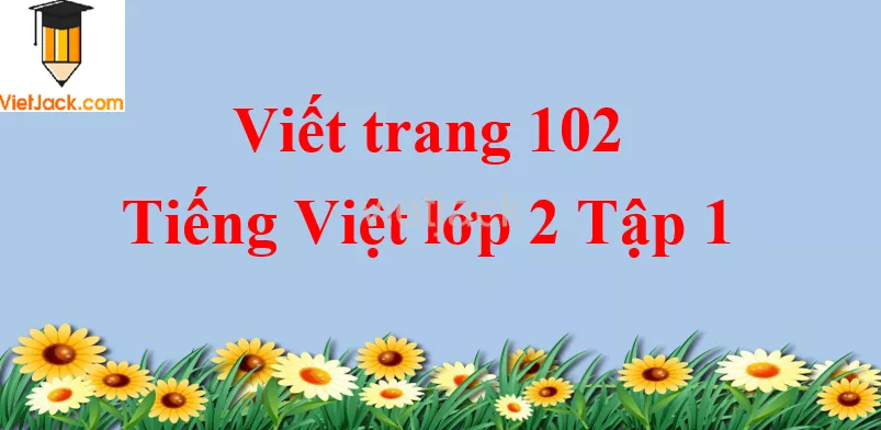 Viết trang 102 Tiếng Việt lớp 2 Tập 1 Viet Trang 102
