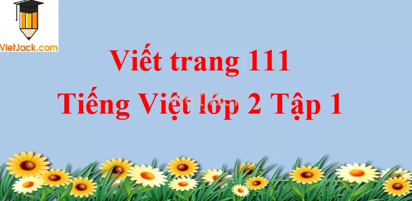 Viết trang 111 Tiếng Việt lớp 2 Tập 1 Viet Trang 111