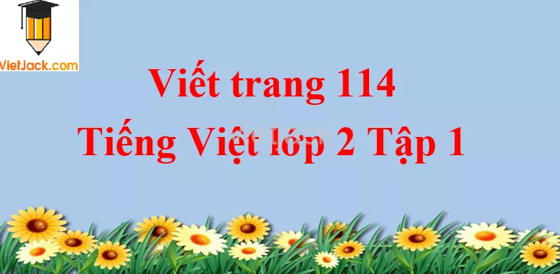 Viết trang 114 Tiếng Việt lớp 2 Tập 1 Viet Trang 114