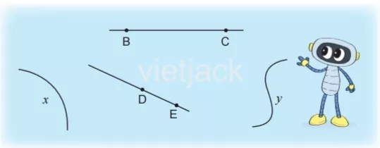 Toán lớp 2 - tập 1 - Bài 25 Bai 25 Diem Doan Thang Duong Thang Duong Cong Ba Diem Thang Hang 31363