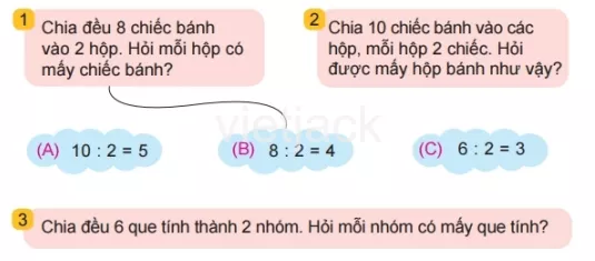 Toán lớp 2 - tập 2 - Bài 42 Bai 42 So Bi Chia So Chia Thuong 31987