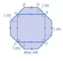 Bạn Thảo muốn cắt miếng bìa màu xanh có diện tích là 28 cm^2 như Hình 100 Bai 9 Trang 118 Toan Lop 6 Tap 1 Canh Dieu 1