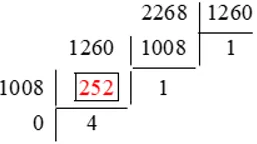 Áp dụng thuật toán Ơ-clit để tìm ƯCLN của: a) 126 và 162; b) 2 268 và 1 260 Co The Em Chua Biet Bai 1 Trang 52 Toan Lop 6 Tap 1 Canh Dieu 2