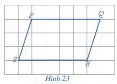 Với hình bình hành PQRS như ở Hình 23, thực hiện hoạt động sau Hoat Dong 2 Trang 102 Toan Lop 6 Tap 1 Canh Dieu 1