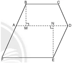 Một mảnh vườn có hình dạng như hình vẽ bên. Để tính diện tích mảnh vườn Bai 3 Trang 91 Toan Lop 6 Tap 1 Chan Troi