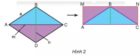 Quan sát Hình 2 rồi thực hiện các yêu cầu sau: Tính chu vi của hình thoi ABCD Hoat Dong Kham Pha 2 Trang 88 Toan Lop 6 Tap 1 Chan Troi