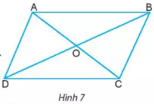 Cho hình bình hành ABCD như Hình 7. Hãy đo rồi so sánh cạnh AB và CD Hoat Dong Kham Pha 3 Trang 83 Toan Lop 6 Tap 1 Chan Troi