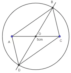 Vẽ hình bình hành ABCD khi biết hai đường chéo AC = 5 cm, BD = 7 cm Van Dung 5 Trang 84 Toan Lop 6 Tap 1 Chan Troi 4