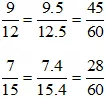 Quy đồng mẫu các phân số sau: a) 9/12 và 7/15 b) 7/10; 3/4 và 9/14 A Bai 2 43 Trang 53 Toan Lop 6 Tap 1 Ket Noi Tri Thuc 1