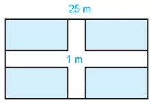 Một mảnh vườn hình chữ nhật có chiều dài 25 m. Chiều rộng bằng Bai 4 27 Trang 96 Toan Lop 6 Tap 1 Ket Noi Tri Thuc