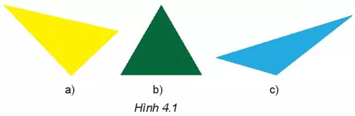 Trong các hình dưới đây (H.4.1), hình nào là tam giác đều. Em hãy tìm Hoat Dong 1 Trang 78 Toan Lop 6 Tap 1 Ket Noi Tri Thuc