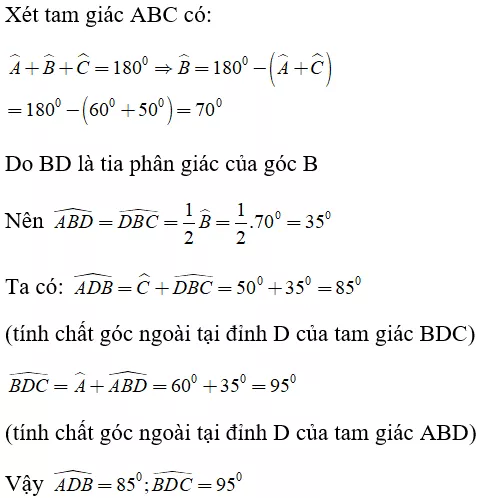 Toán lớp 7 | Lý thuyết - Bài tập Toán 7 có đáp án Bai 1 Tong Ba Goc Cua Mot Tam Giac 6