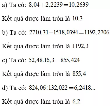 Toán lớp 7 | Lý thuyết - Bài tập Toán 7 có đáp án Bai 10 Lam Tron So 1