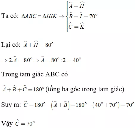 Toán lớp 7 | Lý thuyết - Bài tập Toán 7 có đáp án Bai 2 Hai Tam Giac Bang Nhau 10