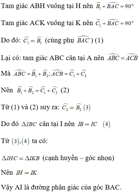 Toán lớp 7 | Lý thuyết - Bài tập Toán 7 có đáp án Bai 5 Tinh Chat Tia Phan Giac Cua Mot Goc 6