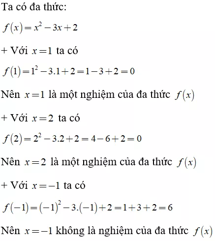 Toán lớp 7 | Lý thuyết - Bài tập Toán 7 có đáp án Bai 9 Nghiem Cua Da Thuc Mot Bien