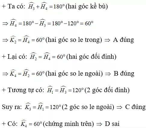 Toán lớp 7 | Lý thuyết - Bài tập Toán 7 có đáp án Bai Tap Cac Goc Tao Boi Mot Duong Thang Cat Hai Duong Thang 3
