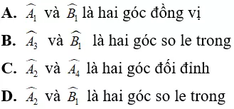 Toán lớp 7 | Lý thuyết - Bài tập Toán 7 có đáp án Bai Tap Cac Goc Tao Boi Mot Duong Thang Cat Hai Duong Thang 5