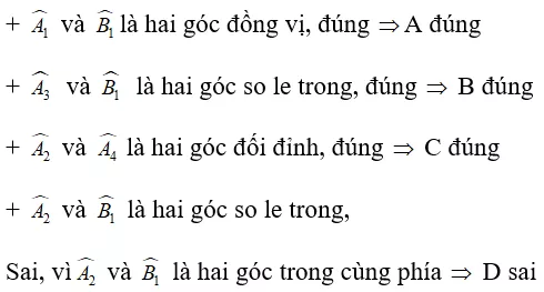 Toán lớp 7 | Lý thuyết - Bài tập Toán 7 có đáp án Bai Tap Cac Goc Tao Boi Mot Duong Thang Cat Hai Duong Thang 6