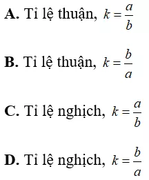 Toán lớp 7 | Lý thuyết - Bài tập Toán 7 có đáp án Bai Tap Dai Luong Ti Le Nghich 3