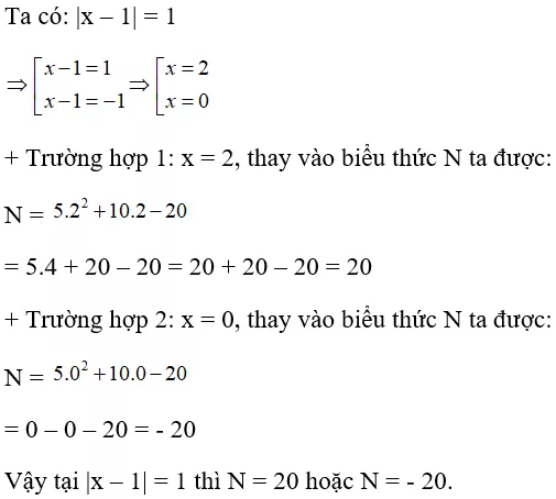 Toán lớp 7 | Lý thuyết - Bài tập Toán 7 có đáp án Bai Tap Gia Tri Cua Mot Bieu Thuc Dai So 3