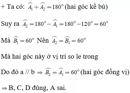 Toán lớp 7 | Lý thuyết - Bài tập Toán 7 có đáp án Bai Tap Hai Duong Thang Song Song 5