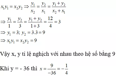 Toán lớp 7 | Lý thuyết - Bài tập Toán 7 có đáp án Bai Tap Mot So Bai Toan Ve Dai Luong Ti Le Nghich 3