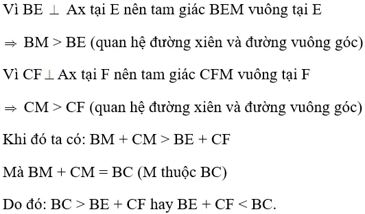 Toán lớp 7 | Lý thuyết - Bài tập Toán 7 có đáp án Bai Tap Quan He Giua Duong Vuong Goc Va Duong Xien Duong Xien Va Hinh Chieu 3