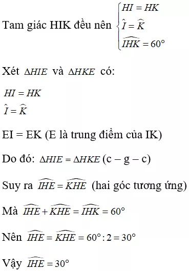 Toán lớp 7 | Lý thuyết - Bài tập Toán 7 có đáp án Bai Tap Tam Giac Can 8