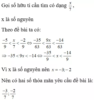 Toán lớp 7 | Lý thuyết - Bài tập Toán 7 có đáp án Bai Tap Tap Hop Q Cac So Huu Ti 7