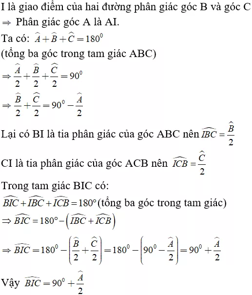 Toán lớp 7 | Lý thuyết - Bài tập Toán 7 có đáp án Bai Tap Tinh Chat Ba Duong Phan Giac Cua Tam Giac 14