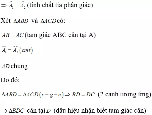 Toán lớp 7 | Lý thuyết - Bài tập Toán 7 có đáp án Bai Tap Tinh Chat Ba Duong Phan Giac Cua Tam Giac