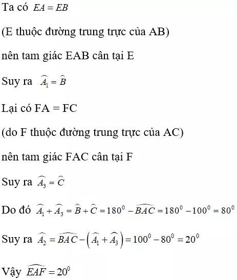 Toán lớp 7 | Lý thuyết - Bài tập Toán 7 có đáp án Bai Tap Tinh Chat Ba Duong Trung Truc Cua Tam Giac 2